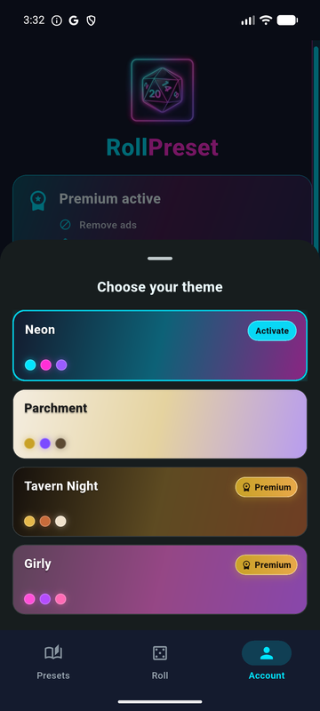 App themes